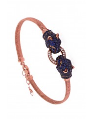 Mavi Taşlı Kaplan Bilezik